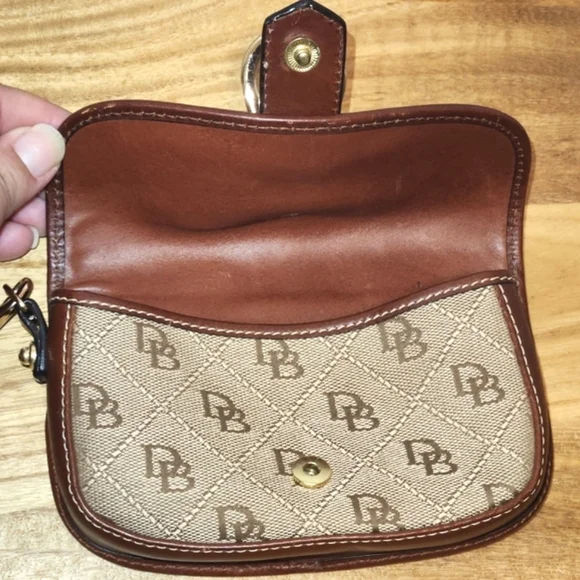 Dooney & Bourke Brown Leather Wristlet - Picture 4 of 6